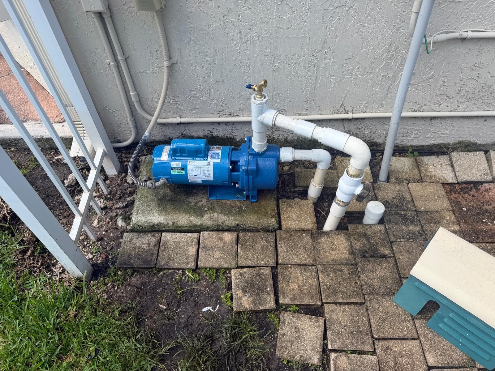 A Gould pump installed